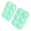 Unique Bargains Ice Tray New 6-Cavity Diamond Ice Mould Irregular Hand Wash Only Silicone 6.57"x4.57"x1.97" 1 Pc - 3 of 3
