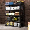 6 Tier Metal Storage Shelves for Garage, 2400LBS Heavy Duty Adjustable Utility Rack, Industrial Commercial Shelving Unit-The Pop Home - 3 of 4