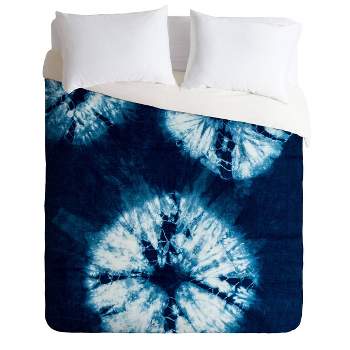 Nicole Van Ekeren Indigo Tie Dye Comforter Set - Deny Designs