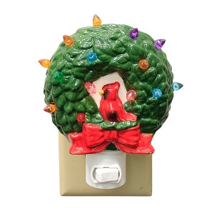 5.25 In Wreath Night Light Cardinal Electric Plug-In Plug-In Nightlights - 1 of 3