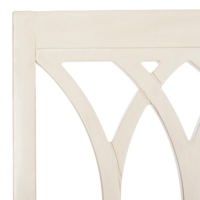 Mayfair Elegance 22" Black Velvet and White Wood Side Chair (Set of 2)