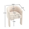 NicBex Modern Desk Chair, Modern Accent Chair with Metal Legs  Armchair for Home Office & Small Spaces - 4 of 4