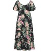 Women's Plus Size Marci Print Maxi Dress - black | CITY CHIC - 4 of 4