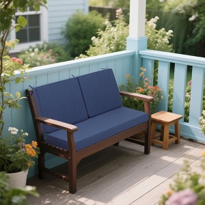 Outdoor Loveseat Cushion Set 48X24X4.5inch Deep Seat Cushions for Patio Furniture - 1 of 4