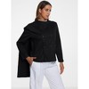 Allegra K Women's Double Breasted Overcoat Scarf Winter Outwear Fashion Pea Coat - 2 of 4