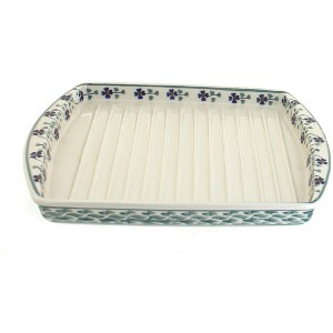 Blue Rose Polish Pottery P191 Manufaktura Bacon Cooker - 1 of 2