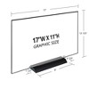 Azar Displays Acrylic Frame Sign Holder on Weighted Black Base 17"W x 11"H, 2-Pack - 3 of 4