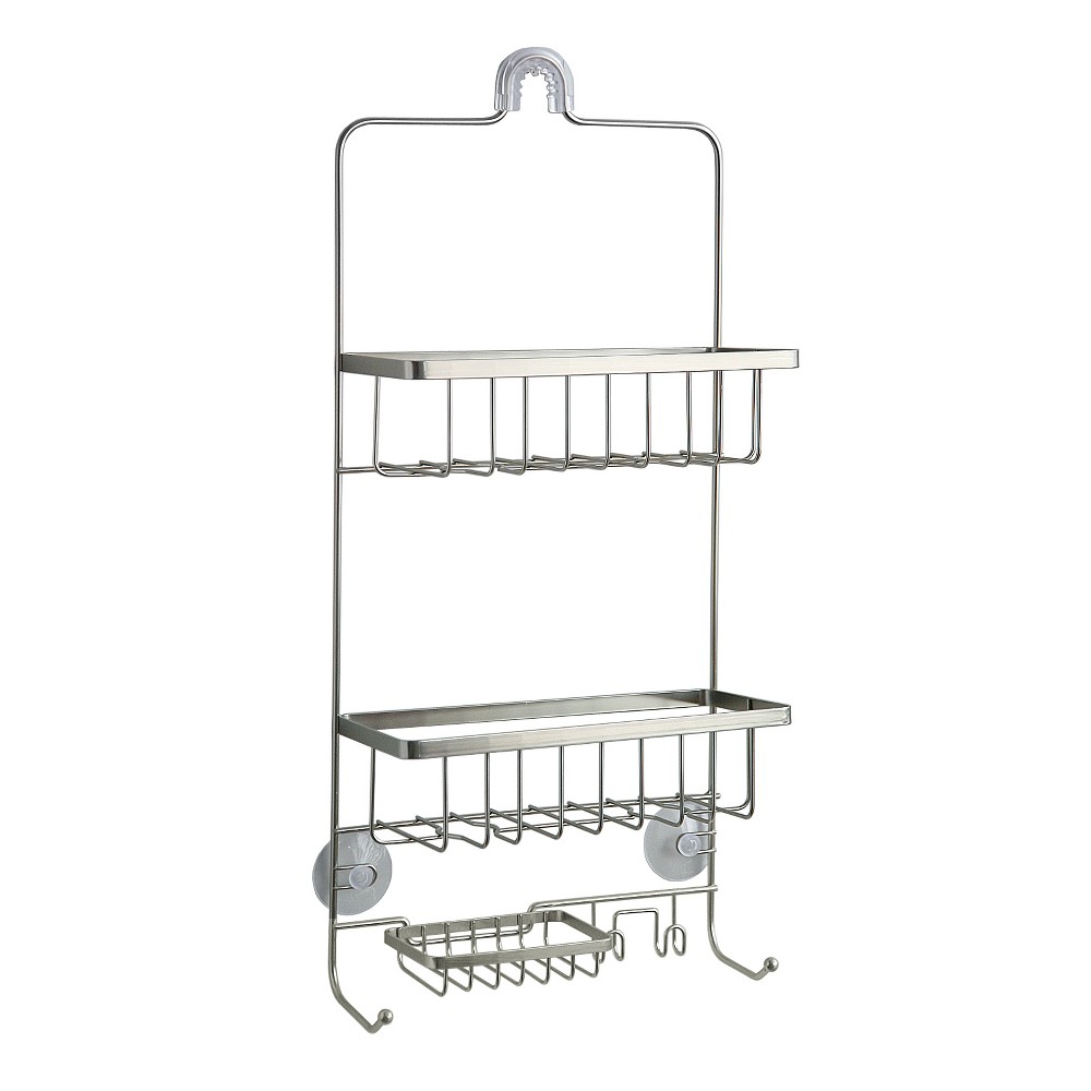 Steel Shower Caddy Brushed Nickel - Made By Design