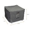 Summerset Shield Titanium 3-Layer UV Resistant Outdoor Accent Table Square Cover - Dark Grey - 2 of 4