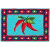 Jellybean Mucho Caliente Doormat – Bold Indoor/Outdoor Mat with Spicy Chili Pepper Design, Machine Washable, 20" x 30" - 2 of 3