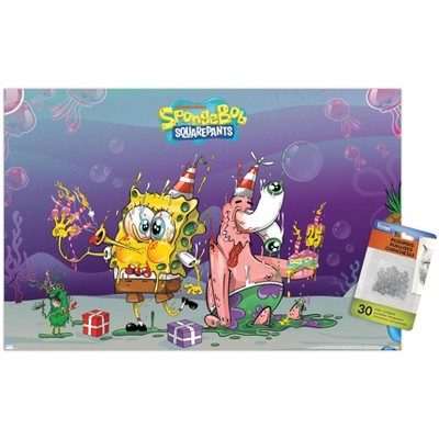 Trends International Nickelodeon Spongebob 25th - Trippy Party Unframed Wall Poster Prints