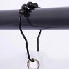 Home Mart Goods 12 Piece Set - Matte Black Heavy Duty Shower Curtain Hooks Rings Rustproof Metal - 4 of 4