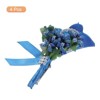 Unique Bargains Formal Dinner Party Wedding Groom Lily Boutonnieres Pins 4 Pcs - 3 of 3