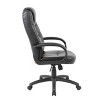 Executive High Back Leatherplus Chair Black - Boss Office Products: Ergonomic, Swivel, Adjustable Height, Metal Frame - 3 of 4