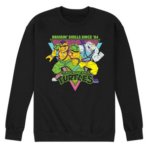 Men's - Teenage Mutant Ninja Turtles - 80s Bebop Rocksteady Graphic Fleece Sweatshirt - 1 of 4