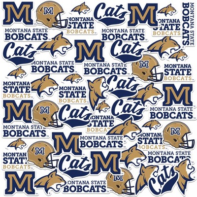 Montana State University Variety 50 Pack 50ct Vinyl Large Deluxe Stickers Variety Pack