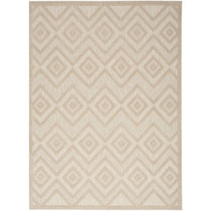 Nourison Versatile Solid Diamond Indoor Outdoor Flatweave Area Rug - 1 of 4
