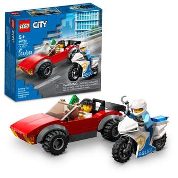 LEGO City Police Bike Car Chase Set with Toy Motorbike 60392
