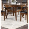 TiramisuBest 59x43 In Expandable Oval Dining Table for Farmhouse Kitchen, with Removable Leaf, Trestle X - Shaped Base, and White Oak Finish in White - 2 of 4