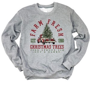 Simply Sage Market Women's Graphic Sweatshirt Farm Fresh Cut and Carry - 1 of 2