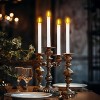 AEELLEEA 20-Pack White Taper Candles - Flameless LED Warm Light Decor for Christmas/Mantel/Dinner Part - 3 of 4