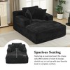 Whisen 48.8" Upholstered Chaise Sleeper with Removable Pillows - 3 of 4