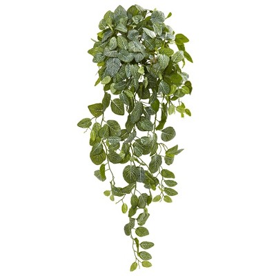 Vickerman 65 Artificial Green Fittonia Hanging Bush