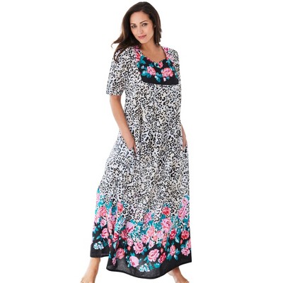 Only Necessities Plus Size Petite Bib Front Lounger