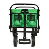 Kumasinova Colorful Collapsible Folding Wagon Cart,Folding Utility Wagon with Strapping System for Camping Shopping Sports Gardeing,225lbs - 2 of 4
