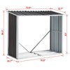 MOEPISY Log Storage Shed, Log Holder with Roof, Log Storage Shed, Firewood Rack for Backyard Garden Patio Porch - 2 of 4