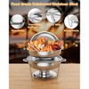 Chafing Dish Buffet Set 2 Pack, 5QT Round Stainless Steel Food Warmers with Food & Water Pan, Lid, Frame, Fuel Holder for Parties, Wedding, Camping - 4 of 4