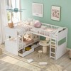 Streamdale Twin Size Bunk Bed with a Loft Bed attached, with Two Drawers, White - image 2 of 4