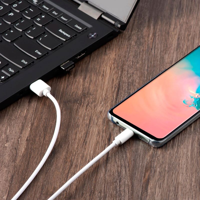 USB Type C Cable Fast Charging, Insten 3ft USB-A to USB-C Charger Cord For Samsung Galaxy S10 S10E S9 S8 S20 Plus,Note 10 9 8, LG V30 V20 G6 G5, 2 of 10