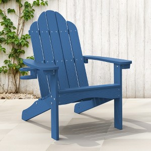 Arceso Adirondack Chairs with Cup Holder, 300lbs Weather Resistant - 1 of 4