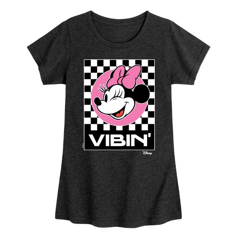 Girls' - Disney - Minnie Mouse Fitted Short Sleeve Graphic T-Shirt - image 1 of 4