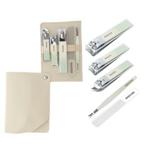 Unique Bargains Square Rotation Nail Clipper Kit 5-piece Set - 1 of 4