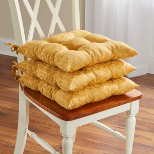 BrylaneHome Jacquard Chair Pad - 1 of 2
