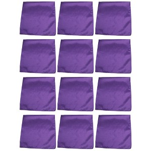 12 Pack Cotton Bandanas in Plain Colors for Crafts, Costumes, Workwear - 1 of 4