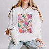 Simply Sage Market Boho Teacher Book Floral Lightweight Garment Dyed Sweatshirt - 2 of 4