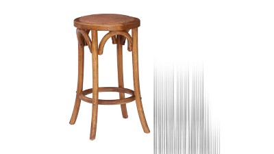 Rae Ratten Seat Backless Counter Height Barstool Linon Target