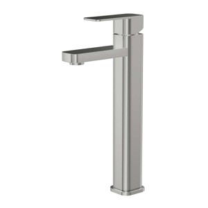 ChicFurnit Bathroom Sink Faucet Single Handle Modern Design Brushed Nickel Finish for Stylish Spaces, Gray, 20"*12"*6" - 1 of 4