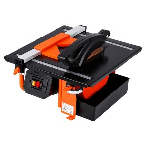 7 Inch Wet Tile Saw, Electric Tile Cutter Machine with 0°-45° Bevel Cutting, Tile Cutter Wet Saw for Porcelain, and Stone, Power Tile & Masonry Saws - 1 of 4