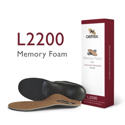 Aetrex Men's Memory Foam Orthotics - Insole for Extra Cushioning