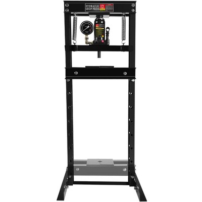 Steel H-Frame Hydraulic Garage/Shop Floor Press with Stamping Plates