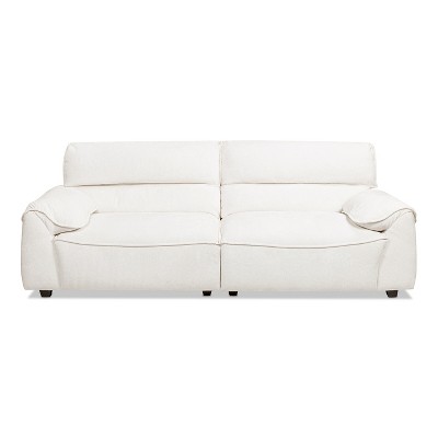 Jennifer Taylor Home Sorrento 90.5" Modular 2-Piece Sofa, Crème Off-White Chenille