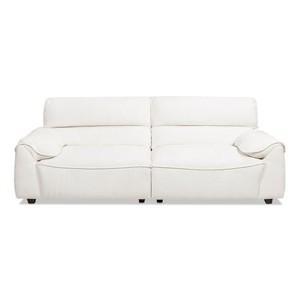 Jennifer Taylor Home Sorrento 90.5" Modular 2-Piece Sofa, Crème Off-White Chenille - 1 of 4
