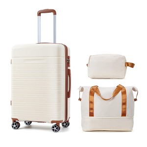 Lightweight Expandable ABS Hardshell Suitcase with TSA Lock, Spinner Wheels, and Telescopic Handle, Hardside Luggage for Men Women - 1 of 4