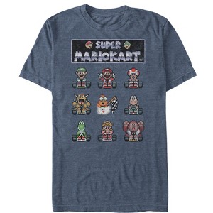 Men's Nintendo Super Mario Kart Pixelated Racers Ready T-Shirt - 1 of 3