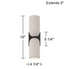Possini Euro Design Possini Euro Olethra 15"H Cement 2-Light LED Wall Sconce Set of 2 - 4 of 4