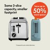2 Slice Slim Toaster, Fits-anywhere™ Kitchenware, 6 Setting Shade Control with Reheat & Cancel Buttons - 2 of 4
